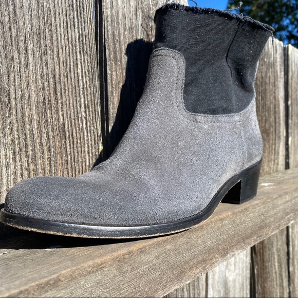 Zadig & Voltaire Teddy Boots Gray And Black 8 - Picture 4 of 13